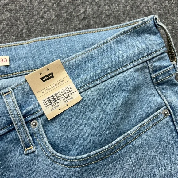 Levi's 311 Shaping Skinny Jeans Womens Size 33x30 16 Short Blue Light Wash - Picture 8 of 13